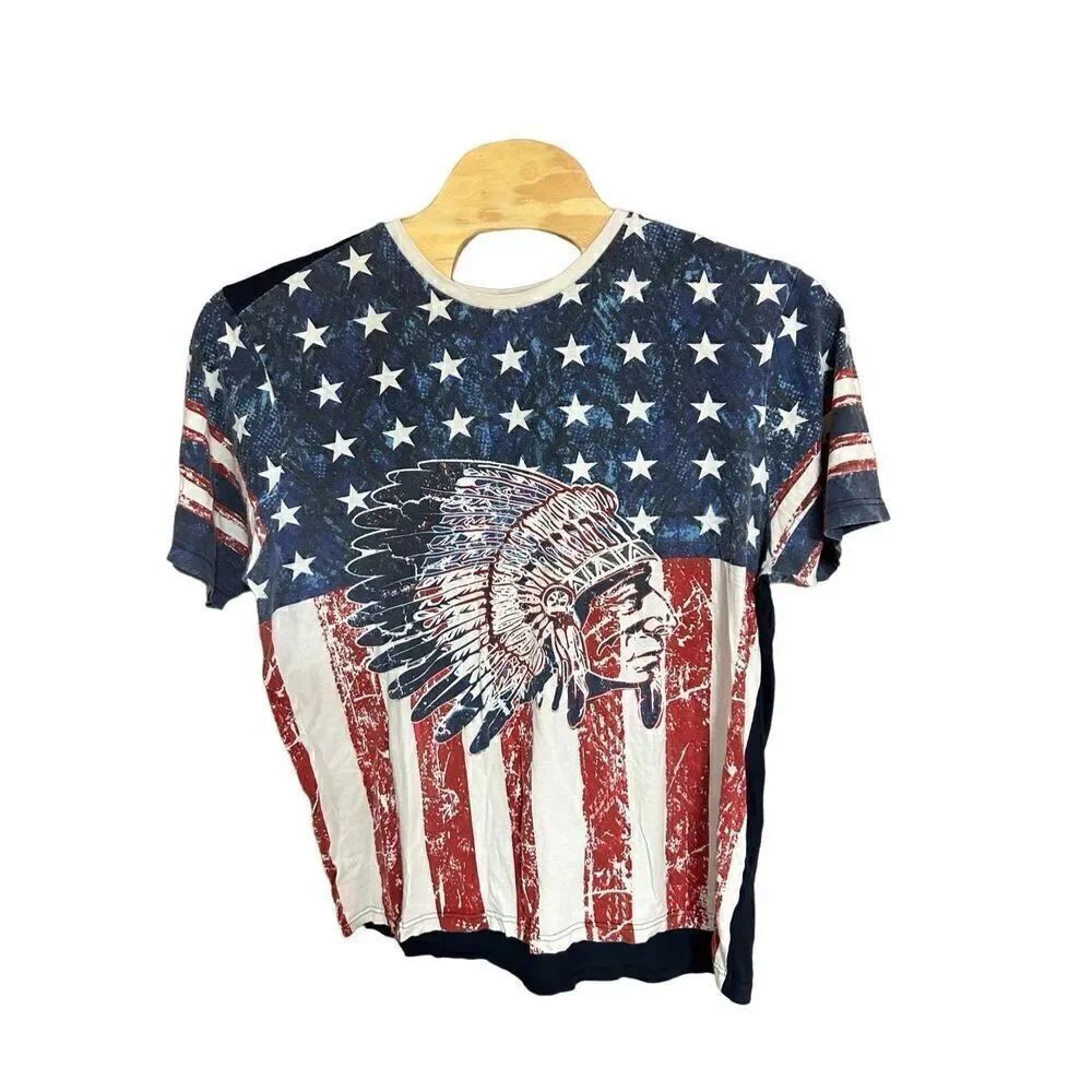 Jeanius Extra Large (XL) Indian Native Head Flag USA